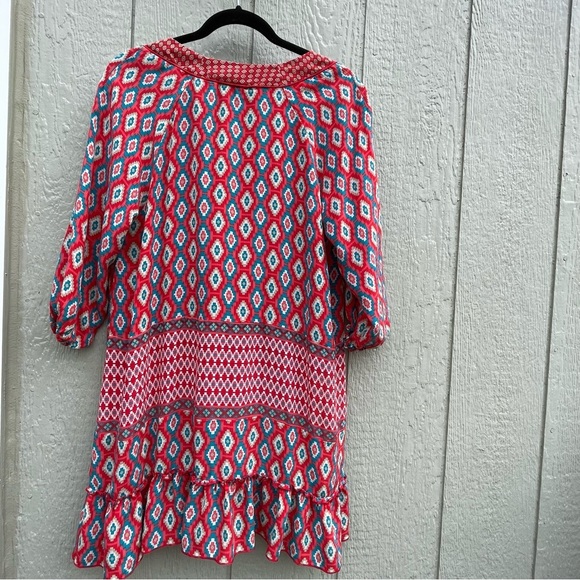 Tolani shirts womens Small Floral Lightweight Pullover 1/2 sleeve summery Beach - Picture 4 of 12